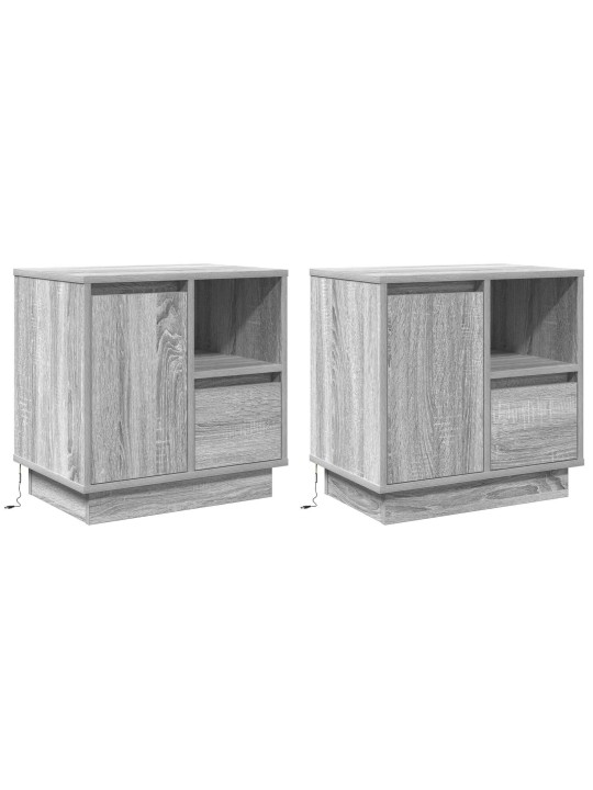 ÖÖKAPPIDEGA LED 2 TK HALL SONOMA 50X34,5X50 CM