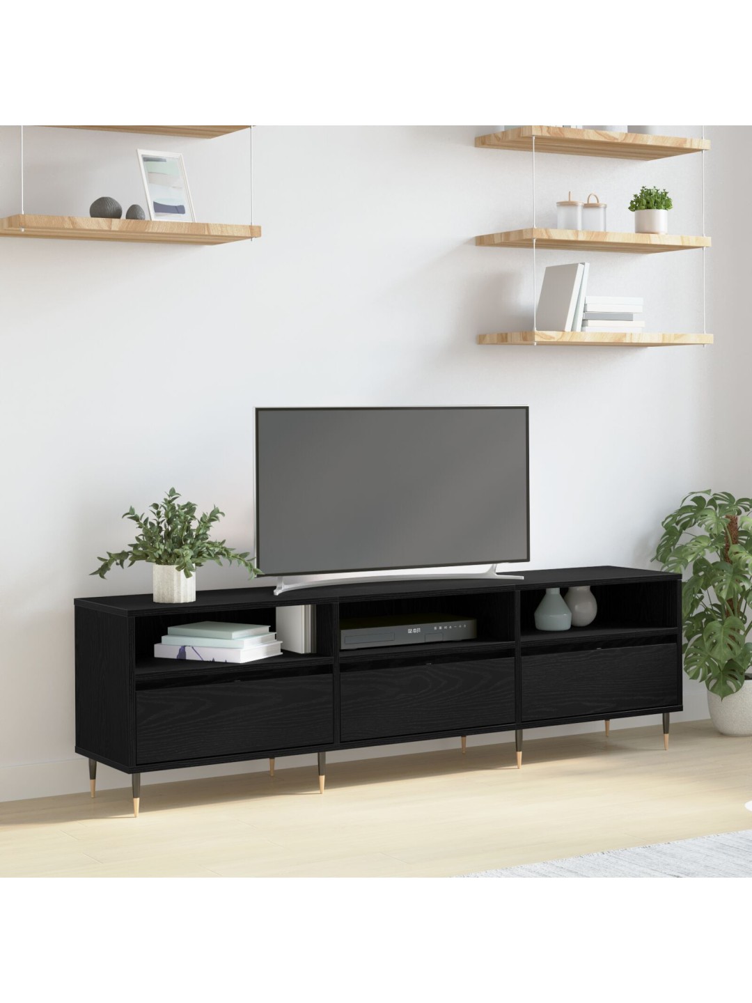 TV KAPP MUST TAMM 150X30X44.5 CM TEHISPUIT