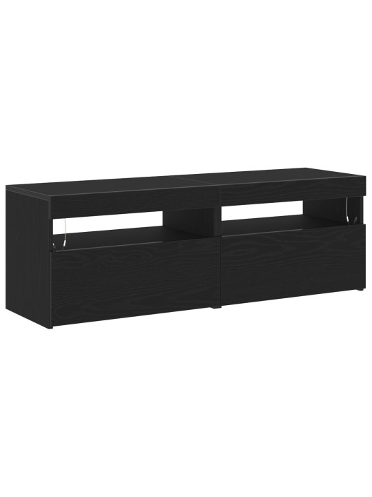 TV KAPID LED-VALGUSTITEGA 2 TK MUST TAMME 60X35X40 CM TEHISPUIT