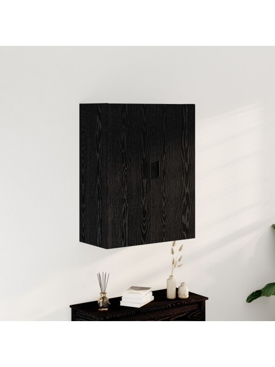 SEINALE KINNITATAV KAPP, MUST, STIILNE, 69,5X34X90 CM, TEHISPUIT