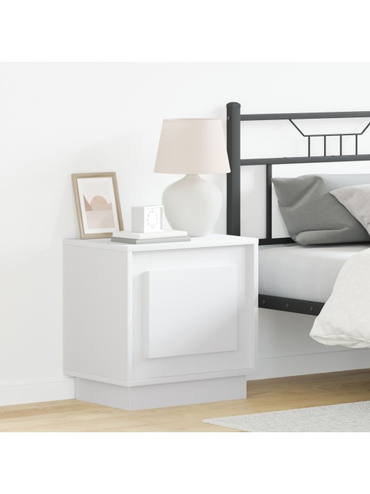 ÖÖKAPP LED-VALGUSTITEGA 2 TK VALGE 44X34,5X45 CM