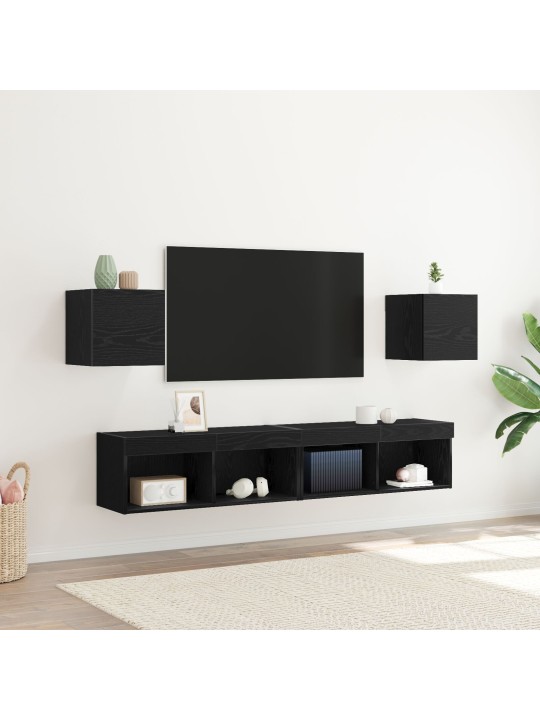 TV KAPID SEINAKINNITUSEGA 2 TK MUST TAMME 30,5X30X30 CM