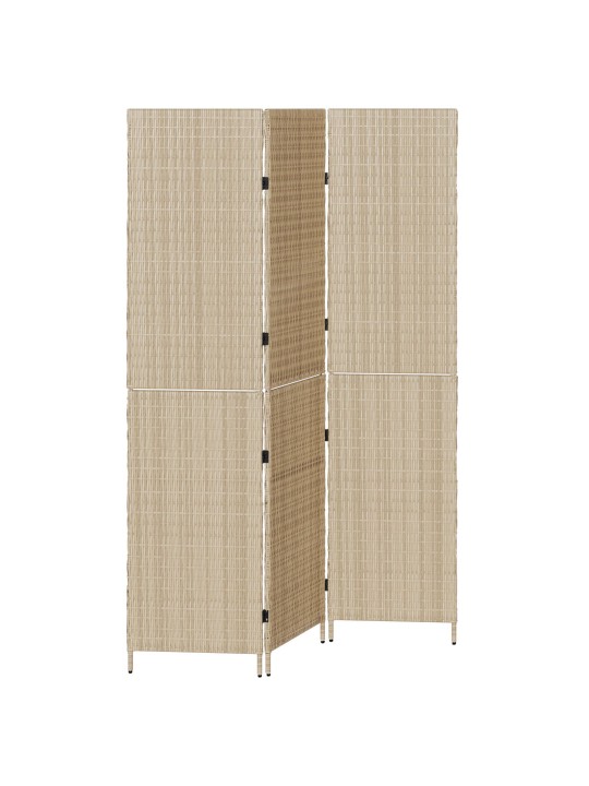 RUUMI JAGAJA 3 PANEELIGA VOLTITAV BEEŽ 147X180 CM POLÜ RATTAB