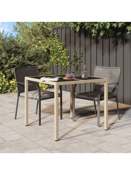 AIA SÖÖGILAUD BEEŽ 90X90X75 CM POLÜROTANG