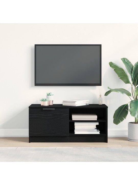 TV KAPP MUST TAMME 80X35X36,5 CM TÖÖDELDUD PUIT