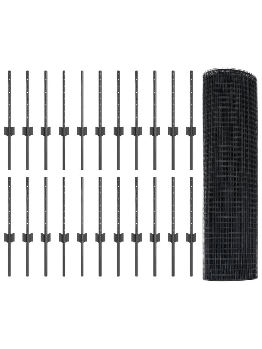 KEERMESTATUD TRAAFI AIAPIIRE KOOS 22 U POSTIDEGA HALL 0.4X50 M TERAS