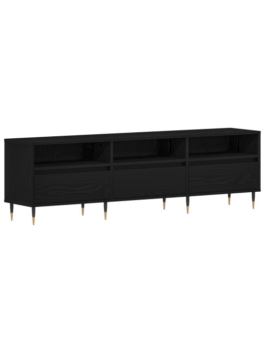 TV KAPID MUST OKKAL 150X30X44,5 CM KÄSITÖÖPUUST