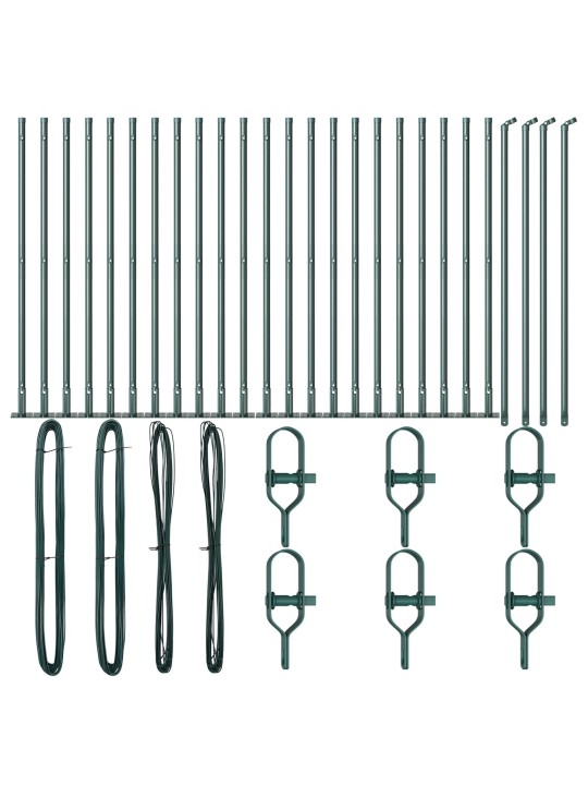 AEDAPOSTID ALUSPINDADEGA 26 TK Ø32MM 50CM GALVANISEERITUD TERAS