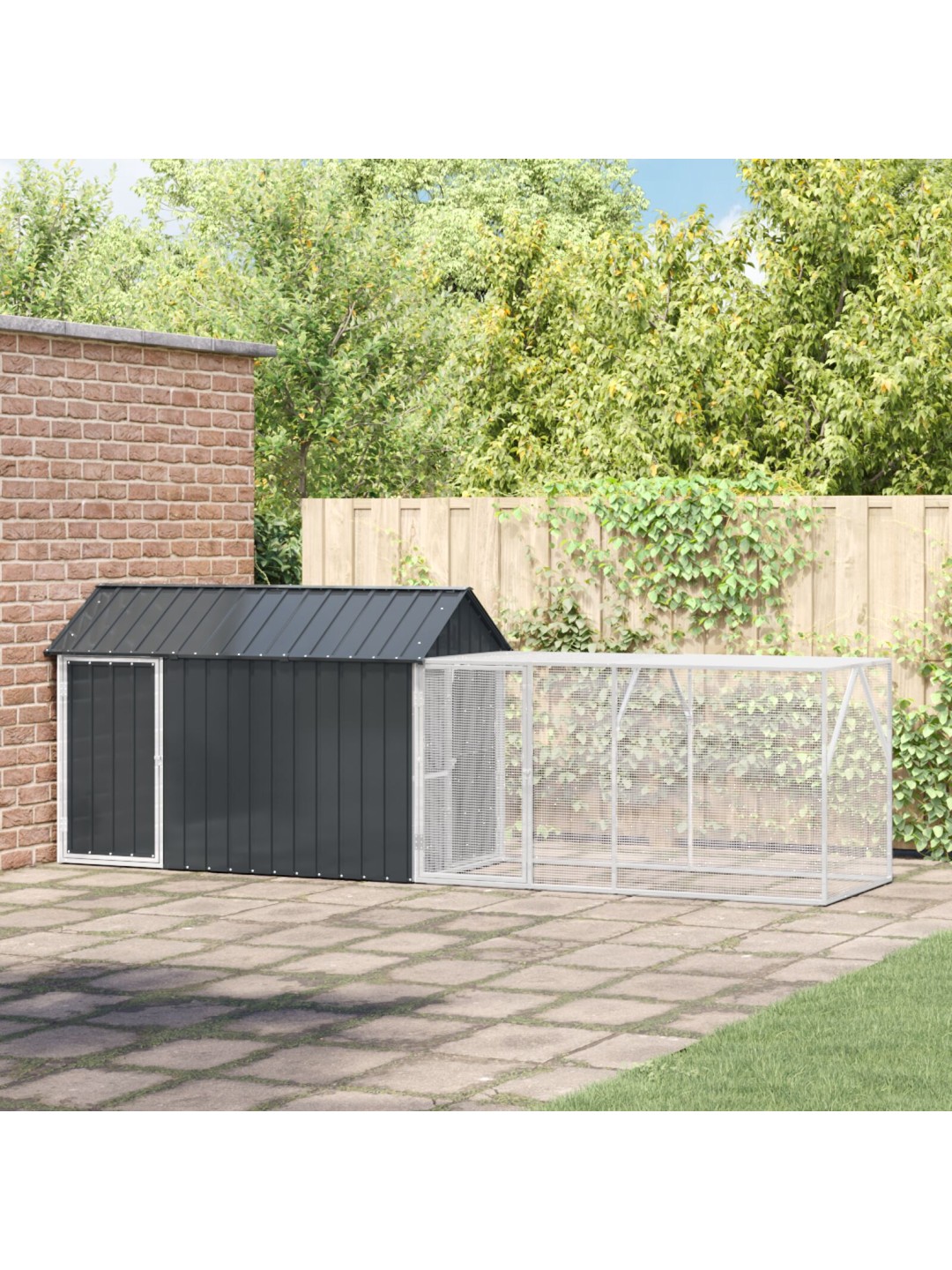 LINDUDE PUURI LAIENDUSEGA ANTHRACITE 112X421X141 CM TERAS
