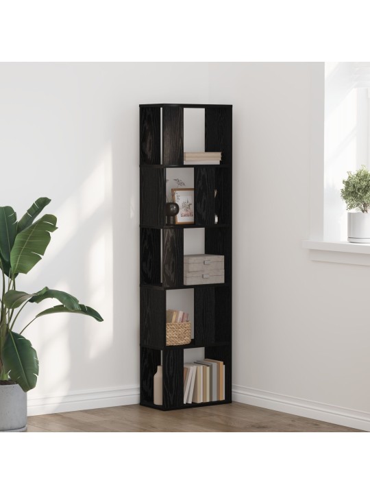 RAAMATURIIUL 5-TASANDIT MUST TAMME 45X23,5X162,5 CM TEHISPUIT