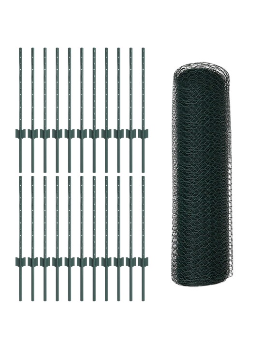 AIATUGIPOSTID 11 TK U-KANAL ROHELINE 60 CM TERAS, KUUSNURKNE AED ROHELINE 0.5X50 M TERAS