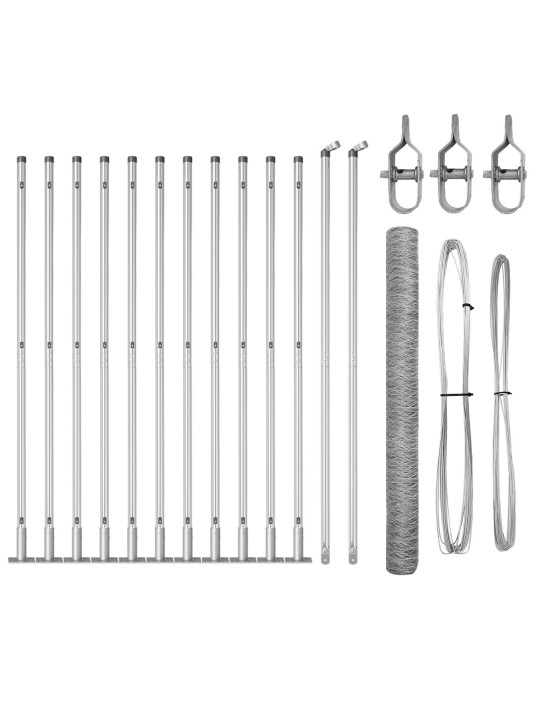 AIAPANEELIDE KOMPLEKT 2 TK GALVANISEERITUD TERAS 25 X 1.5 M