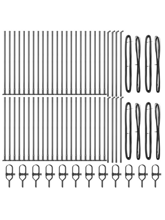 AIAPOSTID ALUSPLAATIDEGA 52 TK Ø32MM 90CM GALVANISEERITUD TERAS