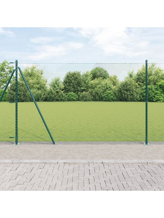 KUUSNURKNE AED ROHELINE 1.4X25 M TERAS, AIAPOSTIDEGA KOMPLEKT 13 TK Ø32MM 78.5CM GALVANISEERITUD TERAS