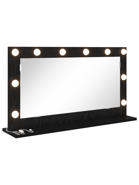 PEEGEL LED VALGUSEGA MUST OAK 80X45X18 CM