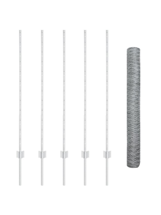 AIA POSTID 10 TK U-KANAL 120 CM GALVANISEERITUD TERASEST, KUUSNURGA AED 1.2X10 M GALVANISEERITUD TERASEST