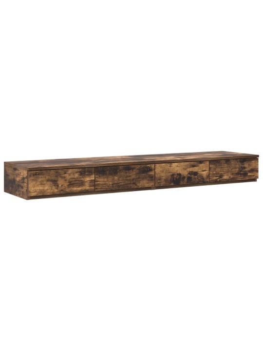 VOODI SAHTLID SUITSUTATUD TAMMEST 135X36,5X16,5 CM TÖÖDELDUD PUIDUST