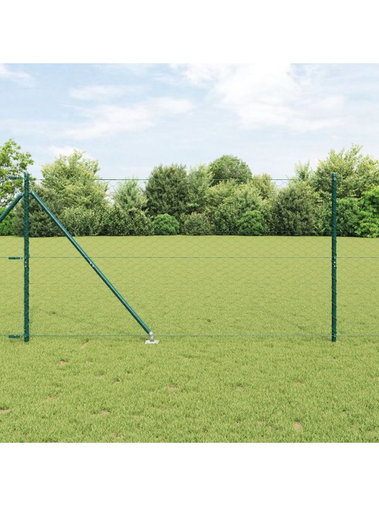HEKSAGONAALNE AED ROHELINE 1,4X100 M TERAS, AEDADE POSTID SPIKE'IGA 13 TK Ø32 MM 160 CM GALVANISEERITUD TERAS