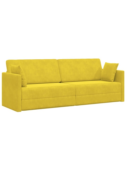 PÕRANDADIIVANVOODI 2-IN-1 KOLLANE 213X144X60 CM VELVET