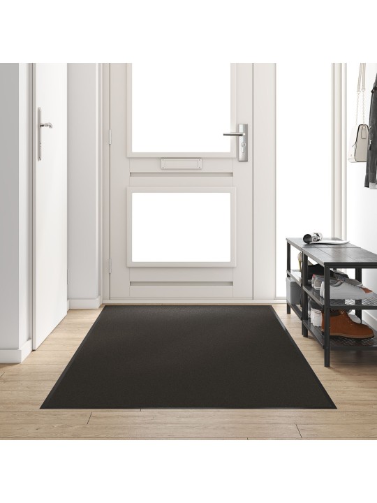 UKSEMATT RISTKÜLIKULINE MUST 120X250 CM