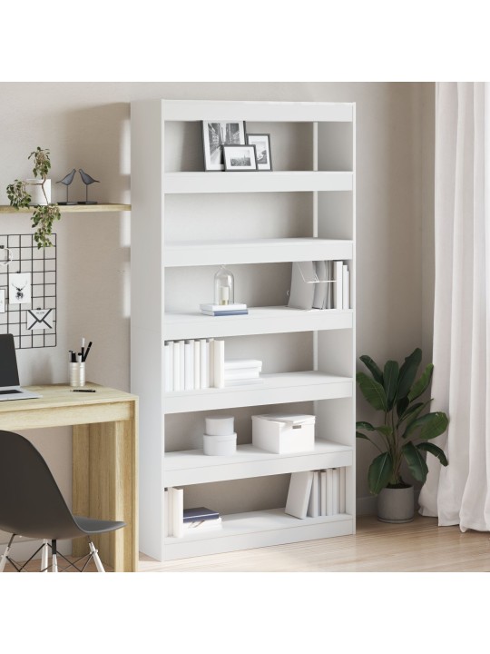 VALGE RAAMATURIIUL VALGE MDF 100 X 30 X 198 CM RIIUL