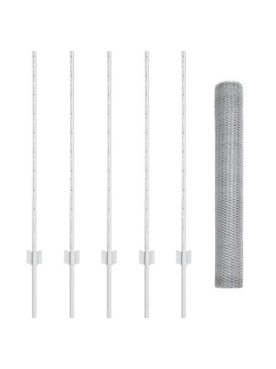 AIA POSTID 10 TK U-KANAL 100 CM TSINGITUD TERAS, KUUSNURGA PIIRE 1X10 M TSINGITUD TERAS
