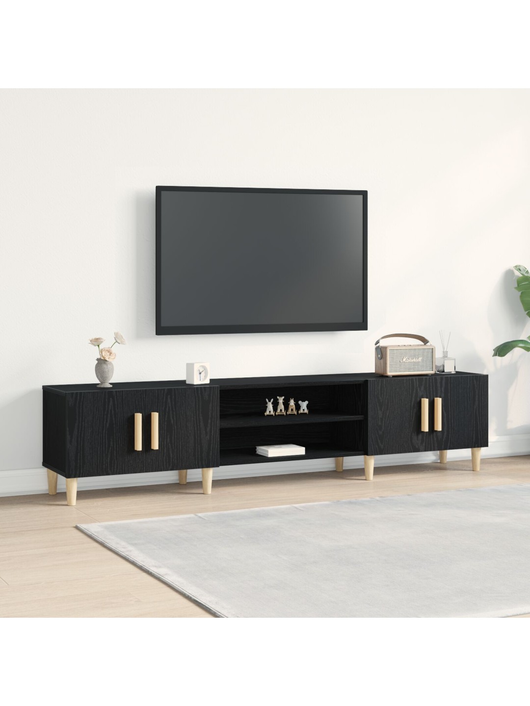TV KAPP MUST TAMME 180X31,5X40 CM TEHISPUIT