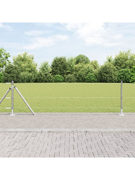 KUUSNURGA AED 0.6X25 M TSINGITUD TERAS, AIAPOSTID ALUSPLAATIDEGA 13 TK Ø32MM 70CM TSINGITUD TERAS