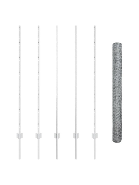 AIA POSTID 10 TK U-KANAL 140 CM GALVANISEERITUD TERAS, KUUSNURKNE AED 1.4X10 M GALVANISEERITUD TERAS