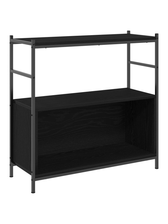 RAAMATUTE KAPP MUST TAMME 80X30X78,5 CM TÖÖDELDUD PUIT
