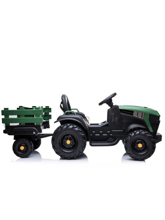 Elektriline pealeistutav traktor treileriga BDM0925 Military Roheline