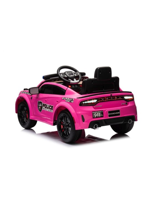 Laste Elektriauto Dodge Laadija Police Roosa