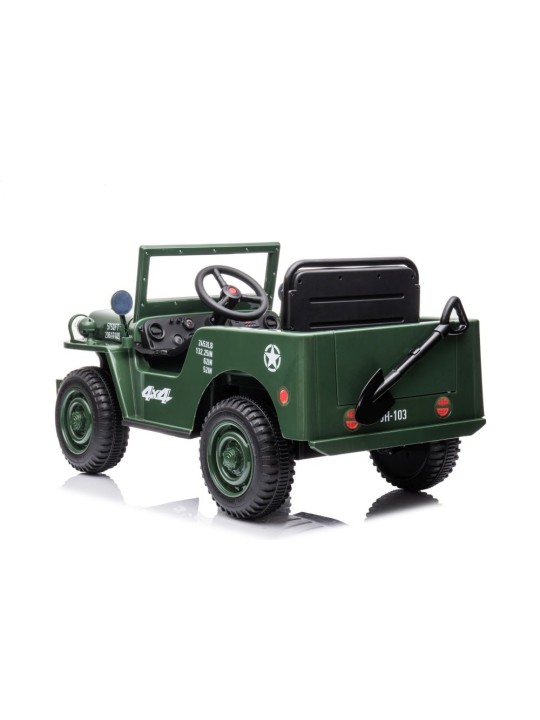 Laste Elektriauto JH-103 Army Roheline 4x4