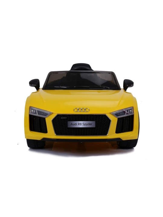 Big Audi R8 Laste Elektriauto JJ2198 Kollane