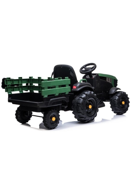Elektriline pealeistutav traktor treileriga BDM0925 Military Roheline