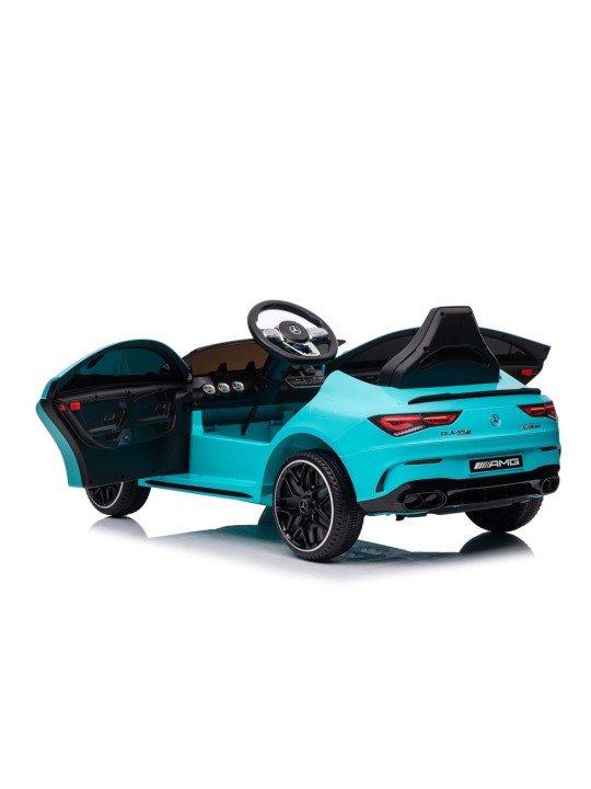 Laste Elektriauto Mercedes CLA 45s AMG Turquoise 4x4