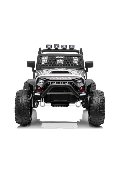 Jeep JC666 Laste Elektriauto Hõbedane Värvitud