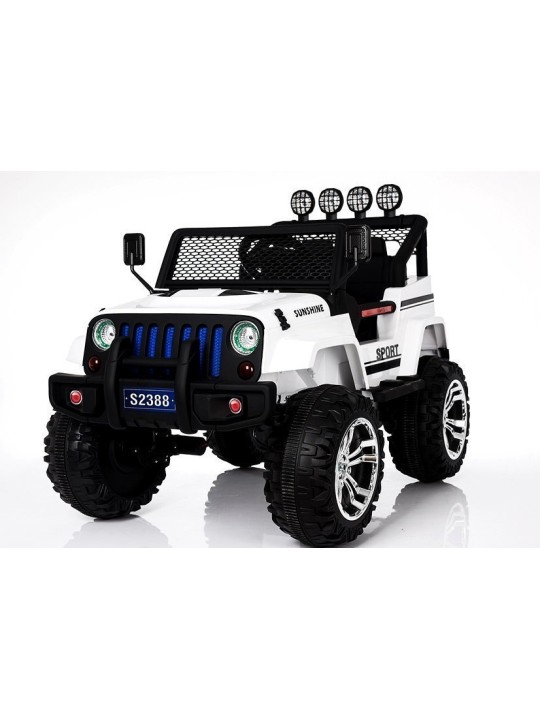 Laste Elektriauto S2388 Jeep Valge 4x45W
