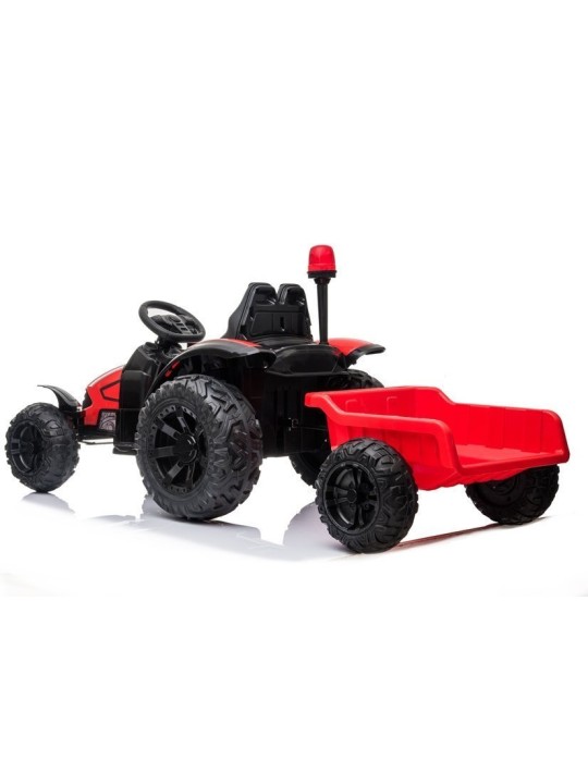 Elektriline Traktor Lastelez Przyczepą HZB-200 Punane