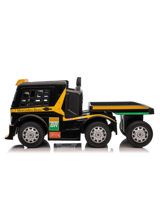 Laste Elektriauto Mercedes XMX622B Semi-trailer Kollane LCD