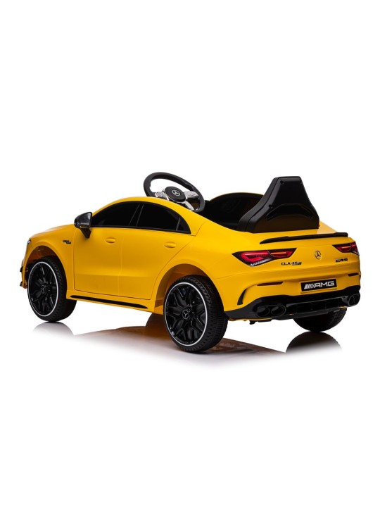 Laste Elektriauto Mercedes CLA 45s AMG Kollane 4x4