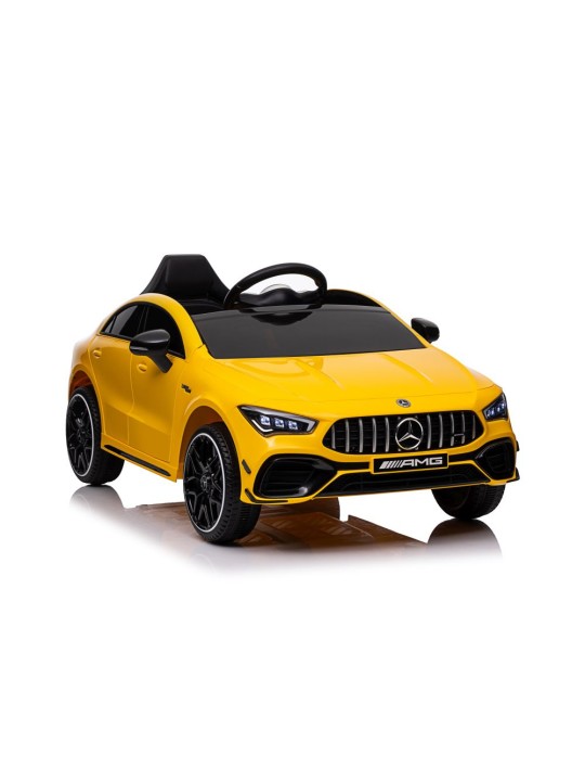 Laste Elektriauto Mercedes CLA 45s AMG Kollane 4x4