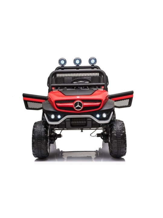 Elektriline pealeistutav Mercedes Unimog S Punane