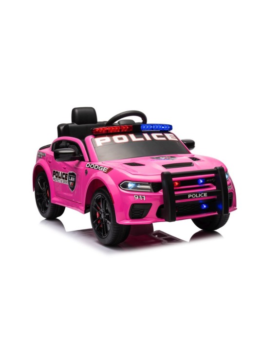 Laste Elektriauto Dodge Laadija Police Roosa