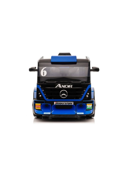 Laste Elektriauto Mercedes XMX622B Semi-trailer Navy Sinine LCD