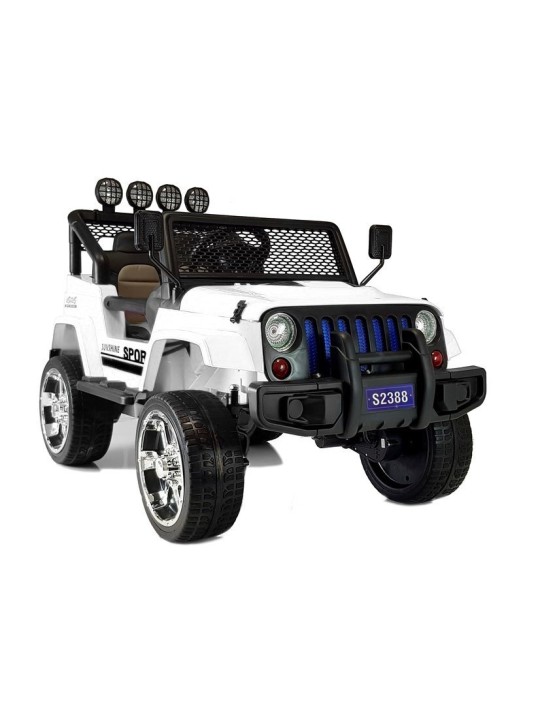 Laste Elektriauto S2388 Jeep Valge 4x45W