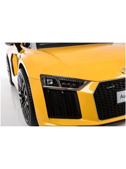 Audi R8 Spyder Kollane Laste Elektriauto Värvitud