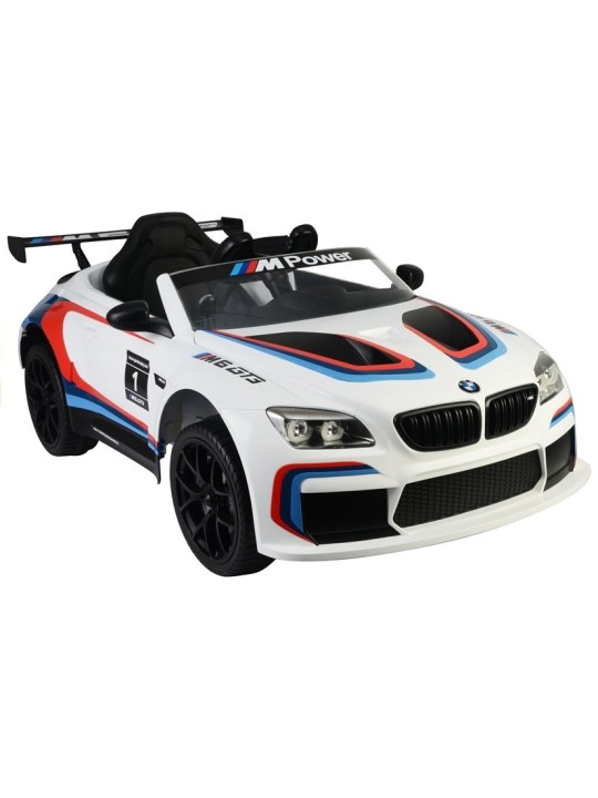 Valge BMW M6 GT3 Laste Elektriauto