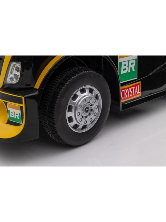 Laste Elektriauto Mercedes XMX622B Semi-trailer Kollane LCD