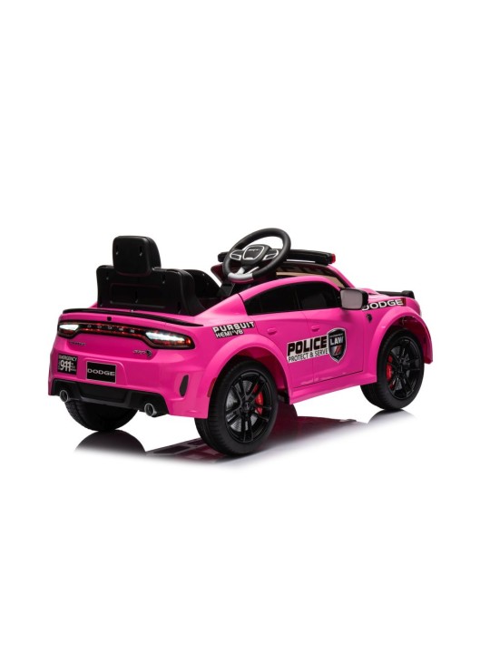 Laste Elektriauto Dodge Laadija Police Roosa